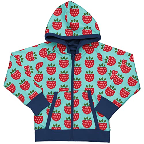 Maxomorra Wendejacke Kapuzenjacke mit Himbeeren Cardigan Hood Reversible Raspberry (146-152) von Maxomorra