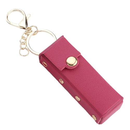 Maxtonser Lippenstift-Organizer, Schlüsselanhänger, Leder-Lippenstift-Tasche, Chapstick-Anhänger für Frauen, tragbares Lipgloss-Etui für Reiserucksack von Maxtonser