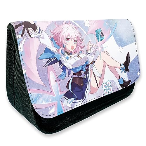 Honkai: Star Rail Federmäppchen Für Grund- Und Sekundarschüler Star Rail Anime Mäppchen Flap Double Zip Schreibwarenetui Großes Fassungsvermögen (A) von MayDee