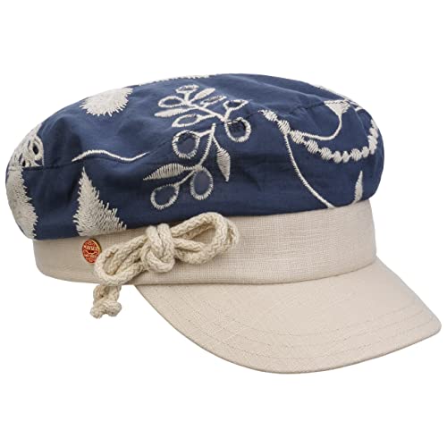 Mayser Kaylee Elbsegler Elbseglermütze Baker-Boy-Mütze Schiffermütze Damencap Damen - Made in The EU mit Schirm, Schirm Frühling-Sommer - M (57-58 cm) dunkelblau von Mayser