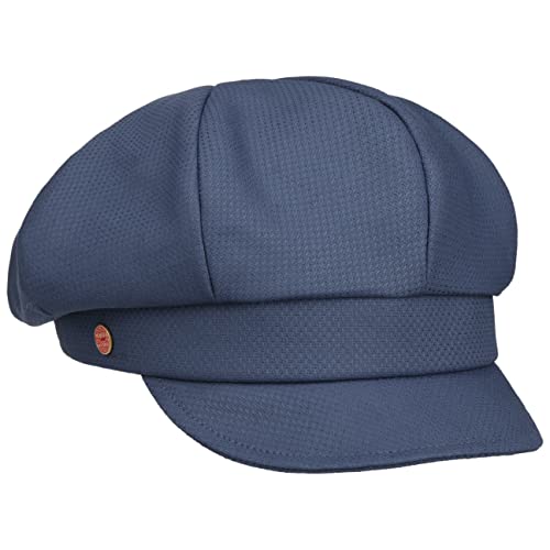 Mayser Uni Lightweight Ballonmütze Schirmmütze Schildmütze Damencap Baker-Boy-Mütze Damen - Made in The EU mit Schirm, Futter, Futter Frühling-Sommer - One Size blau von Mayser