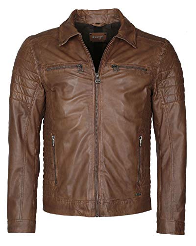 Maze Herren Lederjacke William Hazelbrown S von Maze