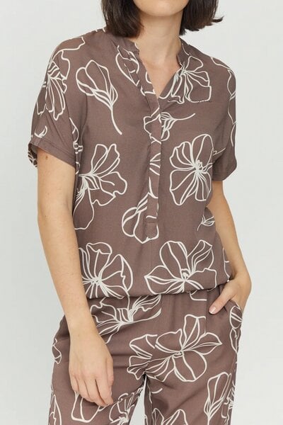 Mazine Hemdbluse - Benoni Print Blouse - aus Ecovero von Mazine