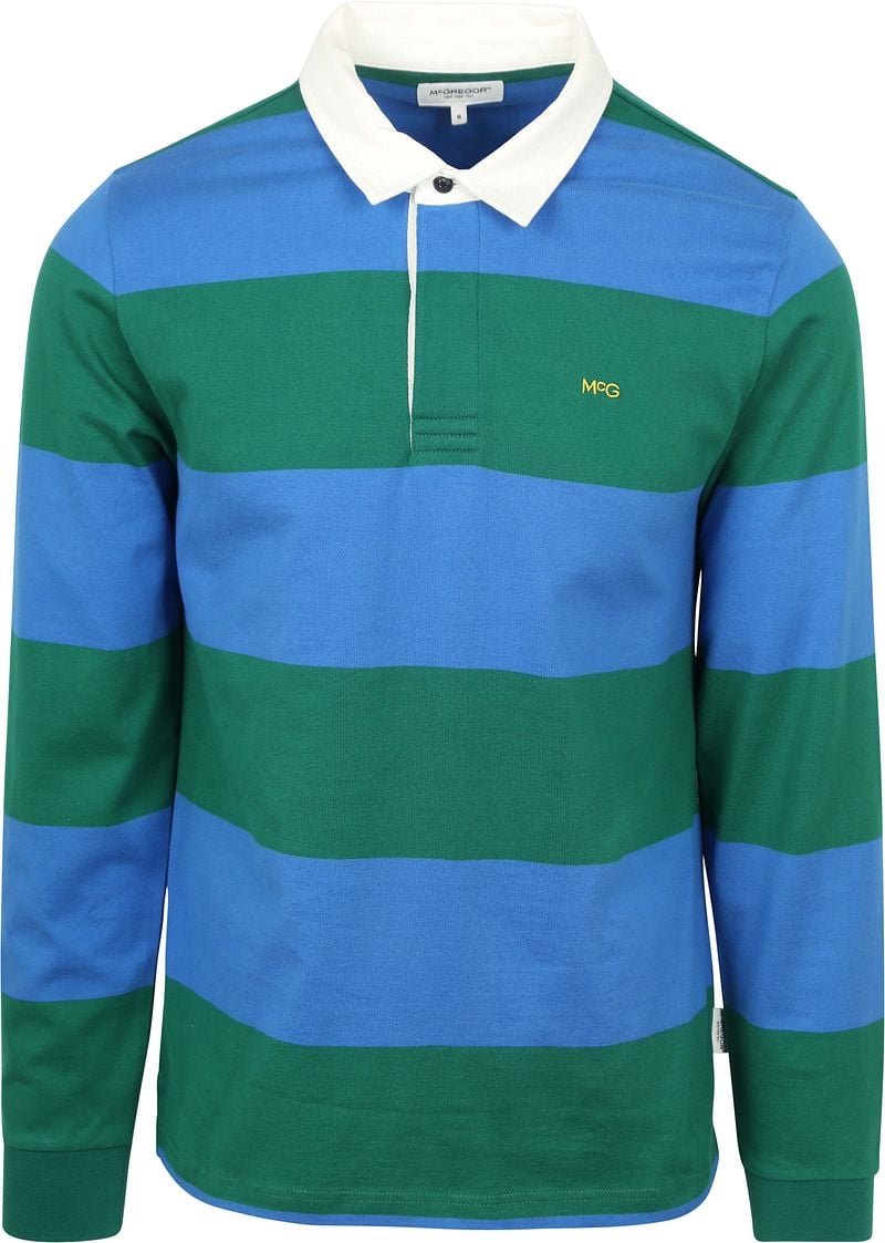 McGregor Rugbyshirt Streifen Blau Grün - Größe M McGregor Rugbyshirt Streifen Blau Grün - Größe M von McGregor
