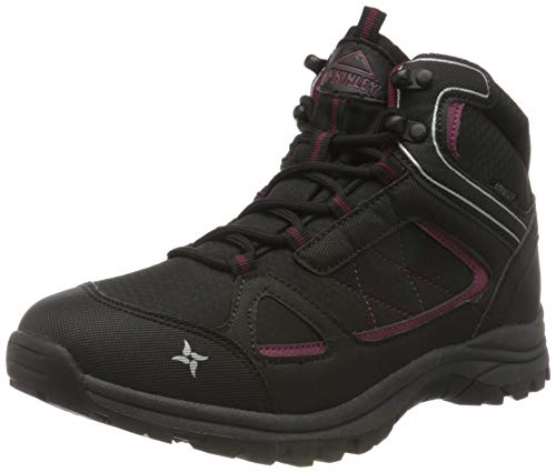 McKINLEY Damen Multifunktionsschuh Maine MID AQB W Trekking-& Wanderstiefel, Schwarz (Black/Red Wine/SIL 900) von Mc Kinley