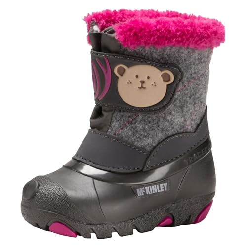 McKINLEY Unisex-Kinder Teddy Trekking-& Wanderstiefel, Grau (Grey Dark/Pink 900) von Mc Kinley