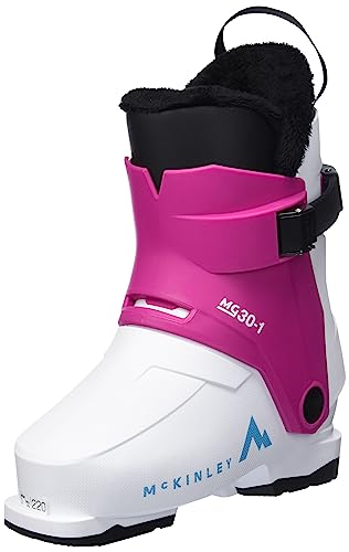 McKinley Jungen Unisex Kinder Mg30-1 Schneestiefel, White/Pink, 22 EU von Mc Kinley