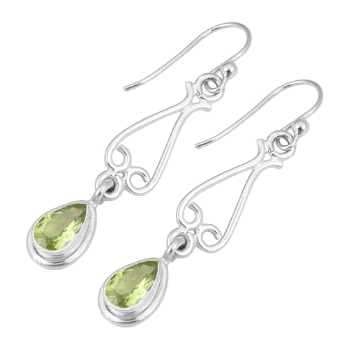 Natural Peridot Lightweight Earring, Designer Earring For Women, 925 Sterling Silver Earring von Meadows