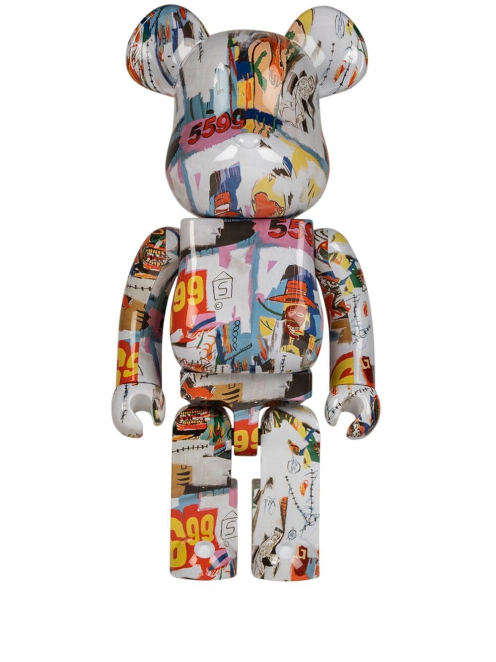 MEDICOM TOY x Andy Warhol x Jean Michel Basquiat BE@RBRICK 1000% Figur - Weiß von MEDICOM TOY