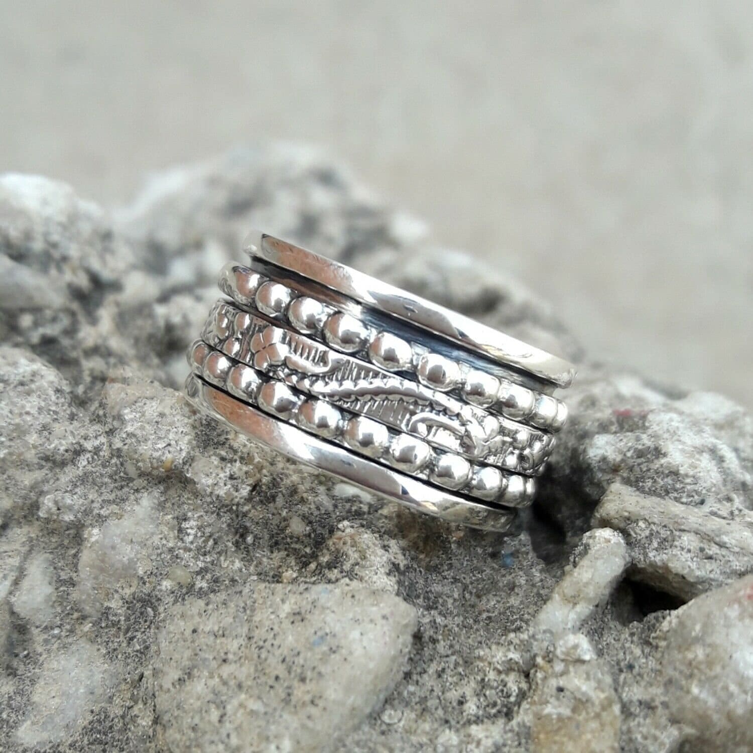Silver Spinner Band Ring, Designer 925 Sterling Women Gift For Her, Christmas Thumb Promise Silver Spinner Band Ring, Designer 925 Sterling Women Gift For Her, Christmas Thumb Promise von Silverjewellery30