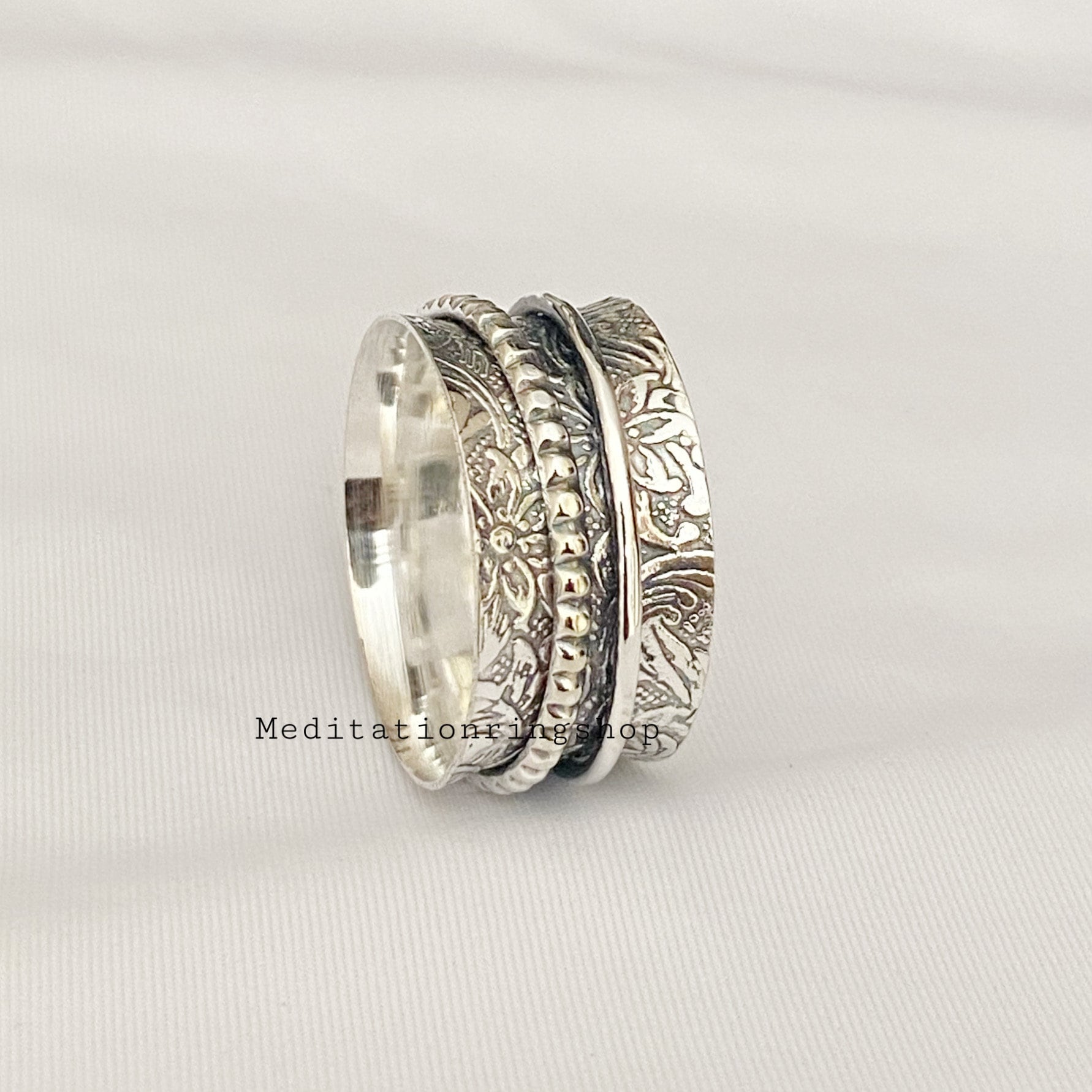 Designer Spinner Ring, Handmade Silver 925 Sterling Women Jewelry , Anniversary Gift, Birthday Christmas Gift Designer Spinner Ring, Handmade Silver 925 Sterling Women Jewelry , Anniversary Gift, Birthday Christmas Gift von Silverjewellery30
