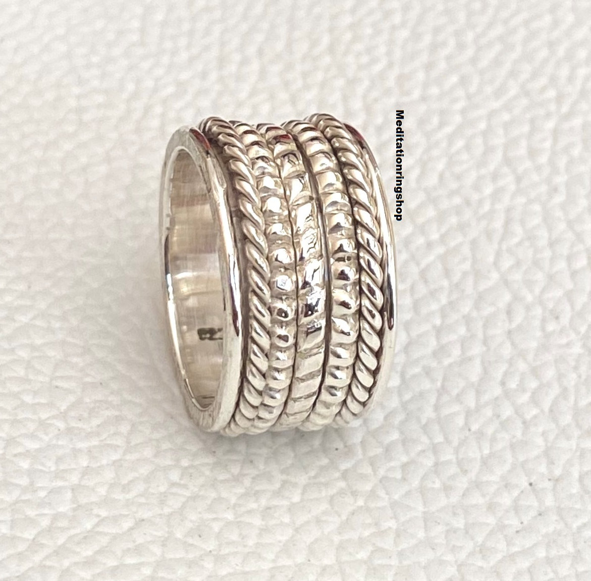 Silver Spinner Band Ring, Handmade Man For Women 925 Sterling Designer Wedding Jewelry, Gift Christmas Silver Spinner Band Ring, Handmade Man For Women 925 Sterling Designer Wedding Jewelry, Gift Christmas von Silverjewellery30