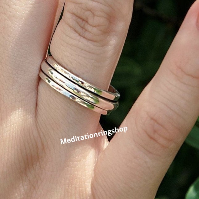 Silver Spinner Ring, Hammered 925 Sterling Handmade Ring For Women, Jewelry, Christmas Gift Her Silver Spinner Ring, Hammered 925 Sterling Handmade Ring For Women, Jewelry, Christmas Gift Her von Silverjewellery30