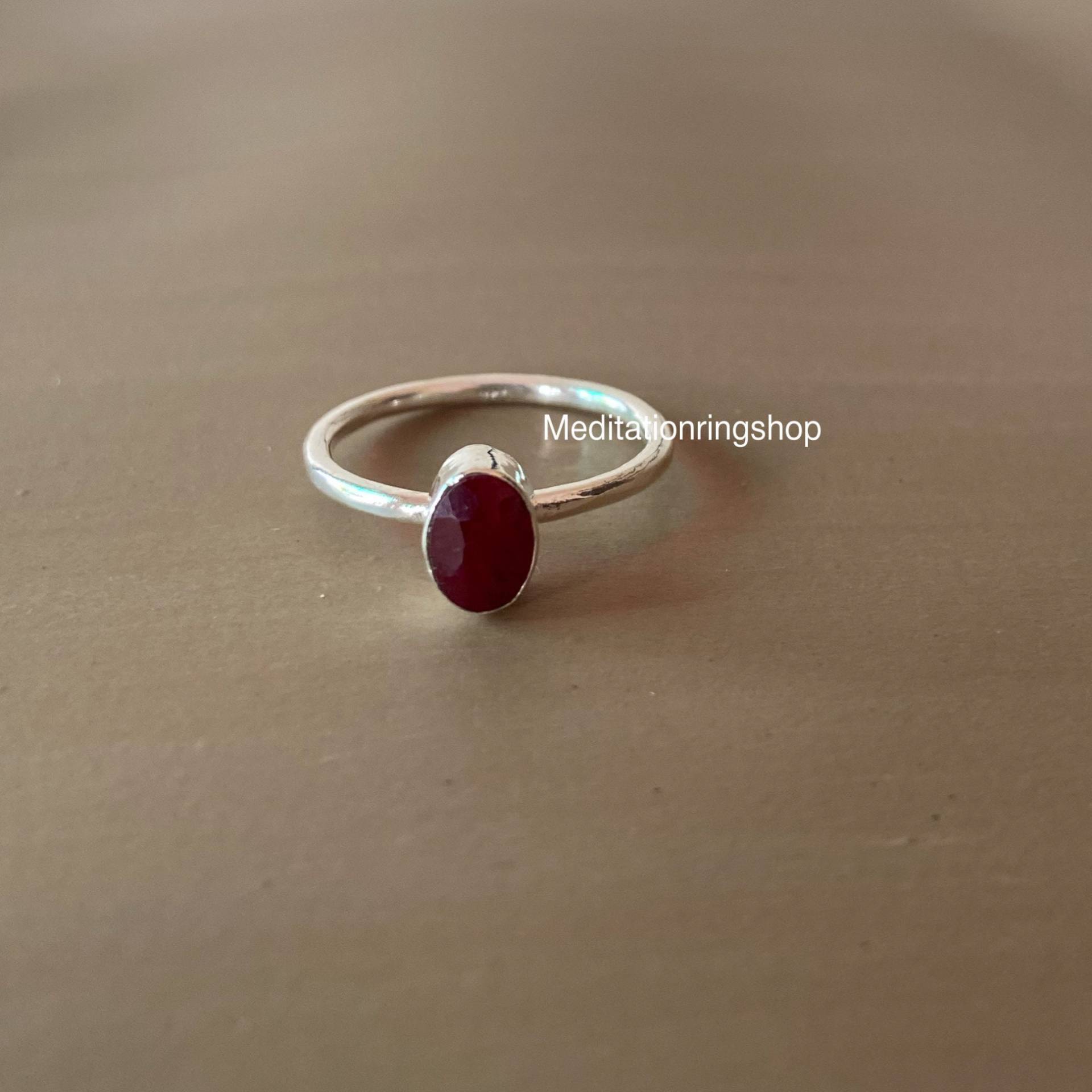 Natural Ruby Ring, Silver Jewelry, Handmade Gemstone 925 Sterling Gift For Her, Christmas Promise Natural Ruby Ring, Silver Jewelry, Handmade Gemstone 925 Sterling Gift For Her, Christmas Promise von Silverjewellery30