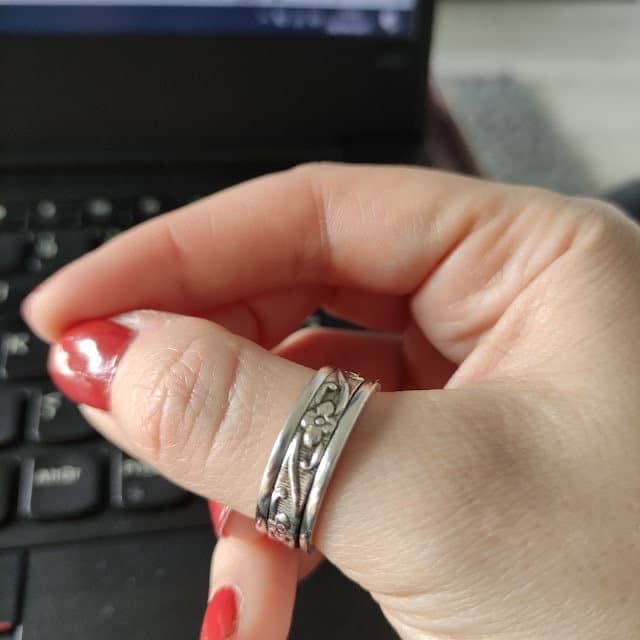 Spinner Band Ring, 925 Sterling Silver Designer Women Handmade Christmas Jewelry, Promise Gift Her Spinner Band Ring, 925 Sterling Silver Designer Women Handmade Christmas Jewelry, Promise Gift Her von Silverjewellery30