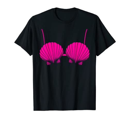 Meerjungfrau Kostüm Muschel Bikini T-Shirt von Meerjungfrau Kostüm Muschel BH Karnveal Fasching