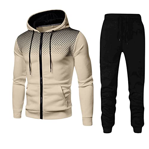 Jogginganzug Herren Baumwolle Neuer Corteiz 2 Piece Kapuzen-Sweatshirt Und Schnürhose Modischer Jogging Anzug Einfarbiger Jogginganzug Set Lässiger Hoodie Sporthose Freizeitbekleidung von Meggsnle