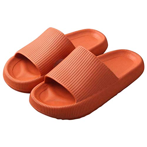 Meggsnle Cozyslides Original Damen Schlappen 100% EVA Super Weich Rutschfest Badeschuhe Herren Slippers Badeschlappen Cloudyzz Hausschuhe Sommer Dicker Sohle Unisex Pantoletten von Meggsnle