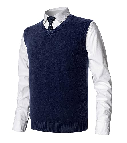 MeiLayM Herren Winter V-Ausschnitt Sleeveless Weste Pullunder Strickweste Ärmellose Klassische Pullover Weste Freizeit Gestrickte Business West Slim Fit Einfarbig Gentleman Weste MeiLayM Herren Winter V-Ausschnitt Sleeveless Weste Pullunder Strickweste Ärmellose Klassische Pullover Weste Freizeit Gestrickte Business West Slim Fit Einfarbig Gentleman Weste von MeiLayM