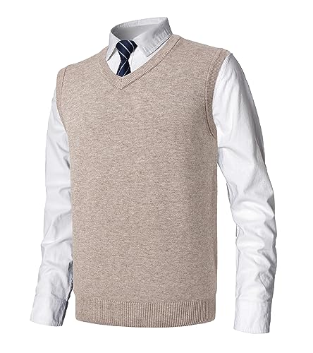 MeiLayM Herren Winter V-Ausschnitt Sleeveless Weste Pullunder Strickweste Ärmellose Klassische Pullover Weste Freizeit Gestrickte Business West Slim Fit Einfarbig Gentleman Weste MeiLayM Herren Winter V-Ausschnitt Sleeveless Weste Pullunder Strickweste Ärmellose Klassische Pullover Weste Freizeit Gestrickte Business West Slim Fit Einfarbig Gentleman Weste von MeiLayM
