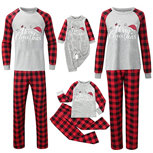 Weihnachts Pyjama Couple Weihnachtspyjama Familie Set Schlafanzug Lang Outfit Winter Damen Herren Kinder Nachtwäsche Nachthemd Hausanzug Schlafanzüge Family Weihnachts Schlafshirt Sleepwear 1 von MeiLyviba