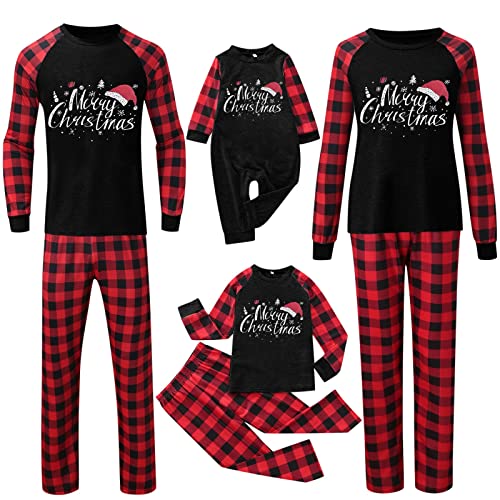 Weihnachts Pyjama Couple Weihnachtspyjama Familie Set Schlafanzug Lang Outfit Winter Damen Herren Kinder Nachtwäsche Nachthemd Hausanzug Schlafanzüge Family Weihnachts Schlafshirt Sleepwear 1 von MeiLyviba