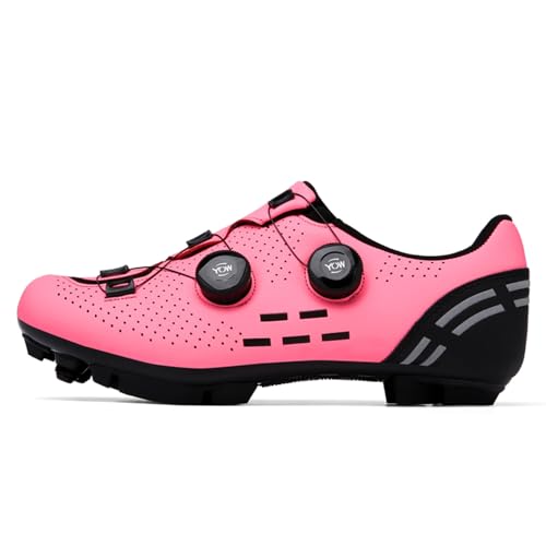 Mateju Fahrradschuhe Herren und Damen, Bunt Unisex Rennradschuhe Atmungsaktive MTB Schuhe Radschuhe MTB Leichte Mountainbike Schuhe Urlaub Rennrad Schuhe SPD Kompatibel von Meiju