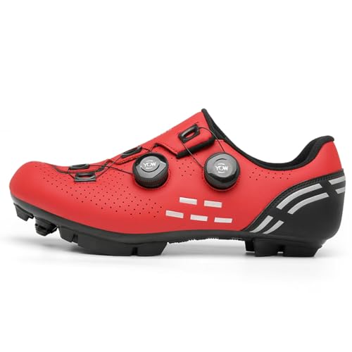 Mateju Fahrradschuhe Herren und Damen, Bunt Unisex Rennradschuhe Atmungsaktive MTB Schuhe Radschuhe MTB Leichte Mountainbike Schuhe Urlaub Rennrad Schuhe SPD Kompatibel von Meiju