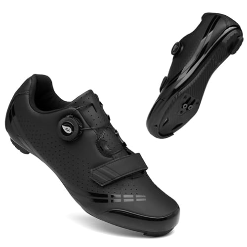 Mateju Fahrradschuhe Herren und Damen, Schwenken Unisex Rennradschuhe Atmungsaktive Radschuhe MTB Leichte Mountainbike Schuhe Urlaub Rennrad Schuhe SPD Kompatibel von Meiju