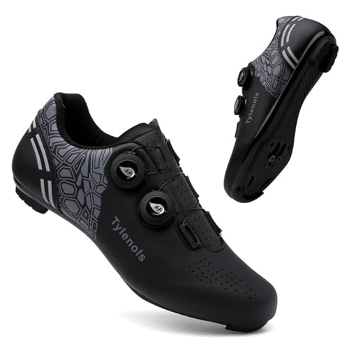 Mateju Fahrradschuhe Herren und Damen, Unisex Rennradschuhe Atmungsaktive Fahrrad Schuhe Radschuhe SPD Leichte Autobahn Schuhe Rennrad Schuhe SPD kompatibel von Meiju