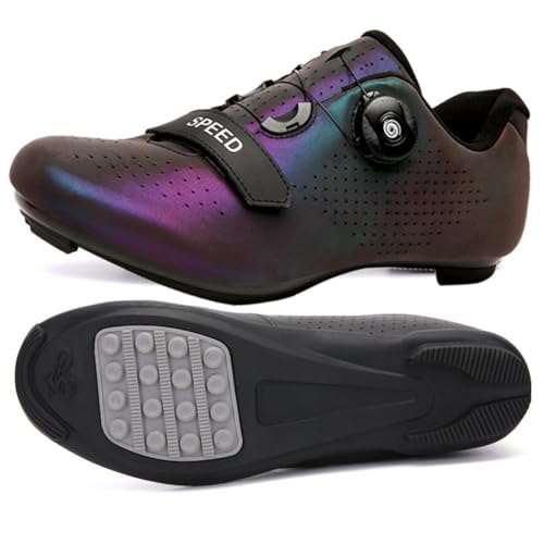 Mateju Fahrradschuhe für Herren und Damen, Schuhe mit Gummisohle rutschfeste Atmungsaktive No-Lock Fahrradschuhe Unisex Rennrad und Mountainbike Radsportschuhe Draussen von Meiju