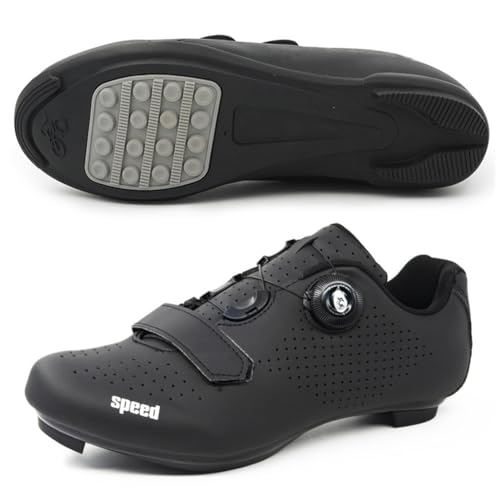 Mateju Fahrradschuhe für Herren und Damen, Schuhe mit Gummisohle rutschfeste Atmungsaktive No-Lock Fahrradschuhe Unisex Rennrad und Mountainbike Radsportschuhe Draussen von Meiju