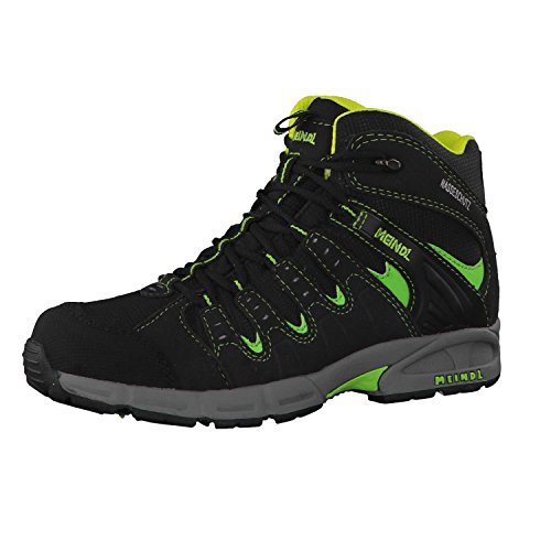 Meindl Wanderschuhl Snap Junior Mid Trekking-& Wanderstiefel, Lemon Schwarz, 32 EU von Meindl