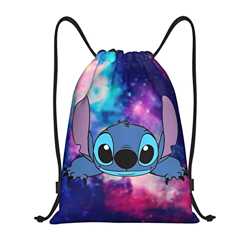 Melbrakin Stitch Kordelzug-Rucksack, Turnbeutel, Sport-Kordelzug, Sackpack für Damen, Herren, Jungen, Mädchen von Melbrakin