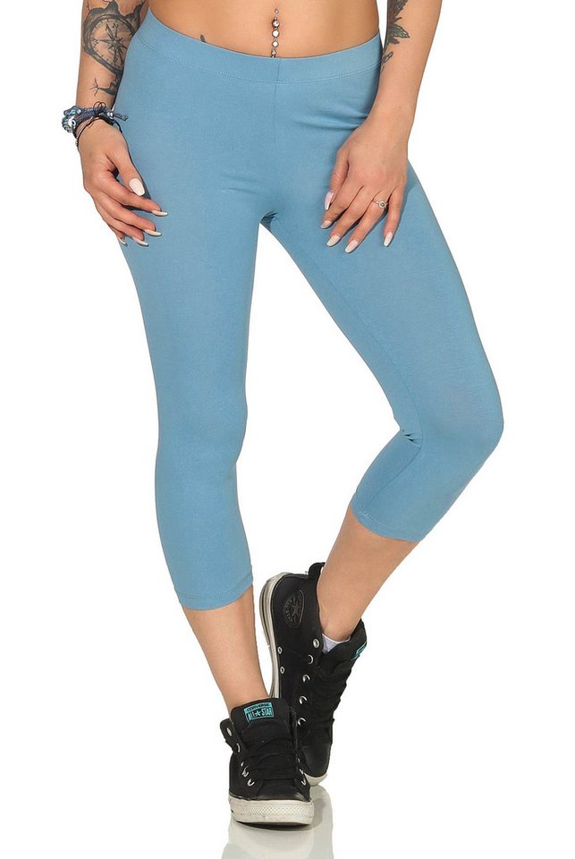 Mellice 3/4-Leggings Damen 3/4 Capri Leggings Jogginghose von Mellice