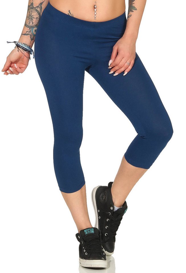 Mellice 3/4-Leggings Damen 3/4 Capri Leggings Jogginghose von Mellice