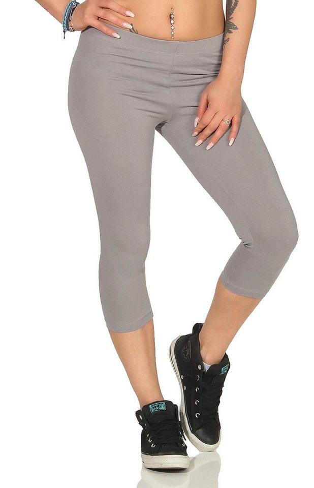 Mellice 3/4-Leggings Damen 3/4 Capri Leggings Jogginghose von Mellice