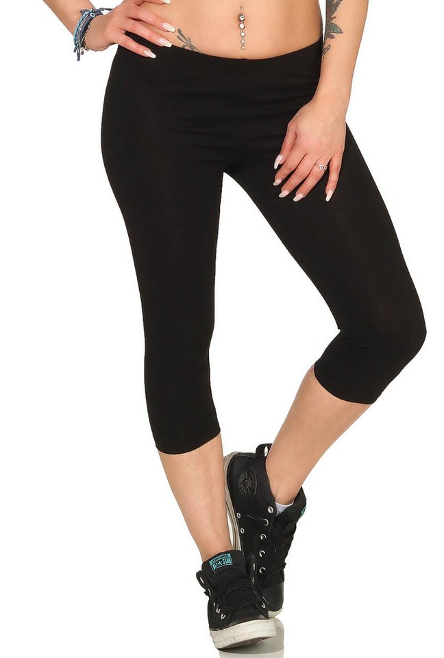 Mellice 3/4-Leggings Damen 3/4 Capri Leggings Jogginghose von Mellice