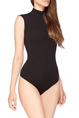 Mellice - Damen Ärmellos Body mit Halbkragen - 325 (XL, Schwarz) von Mellice