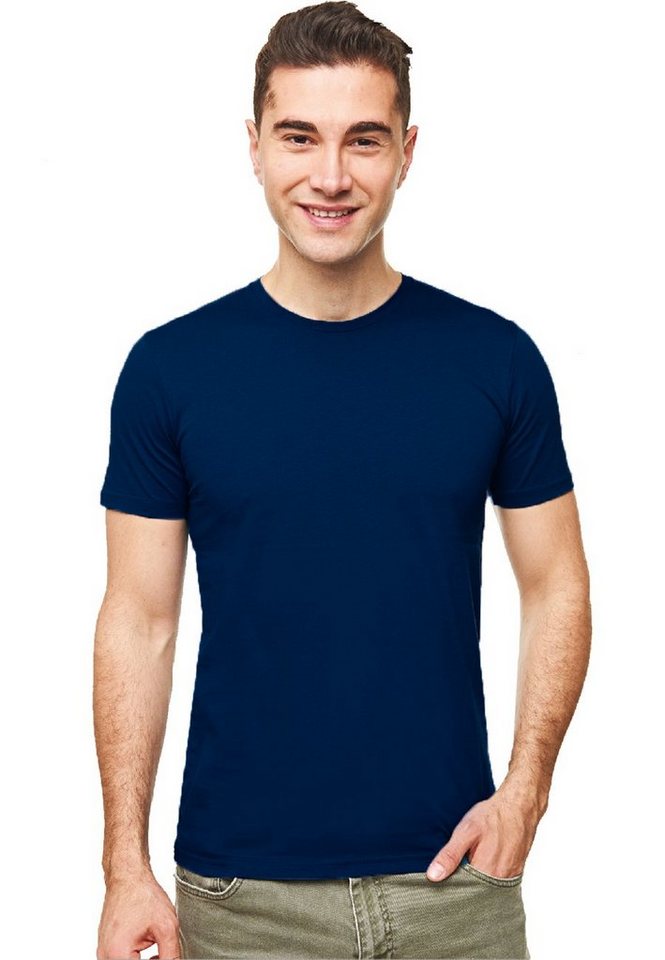 Mellice T-Shirt Herren Kurzarm Rundhals T-Shirt Baumwolle von Mellice