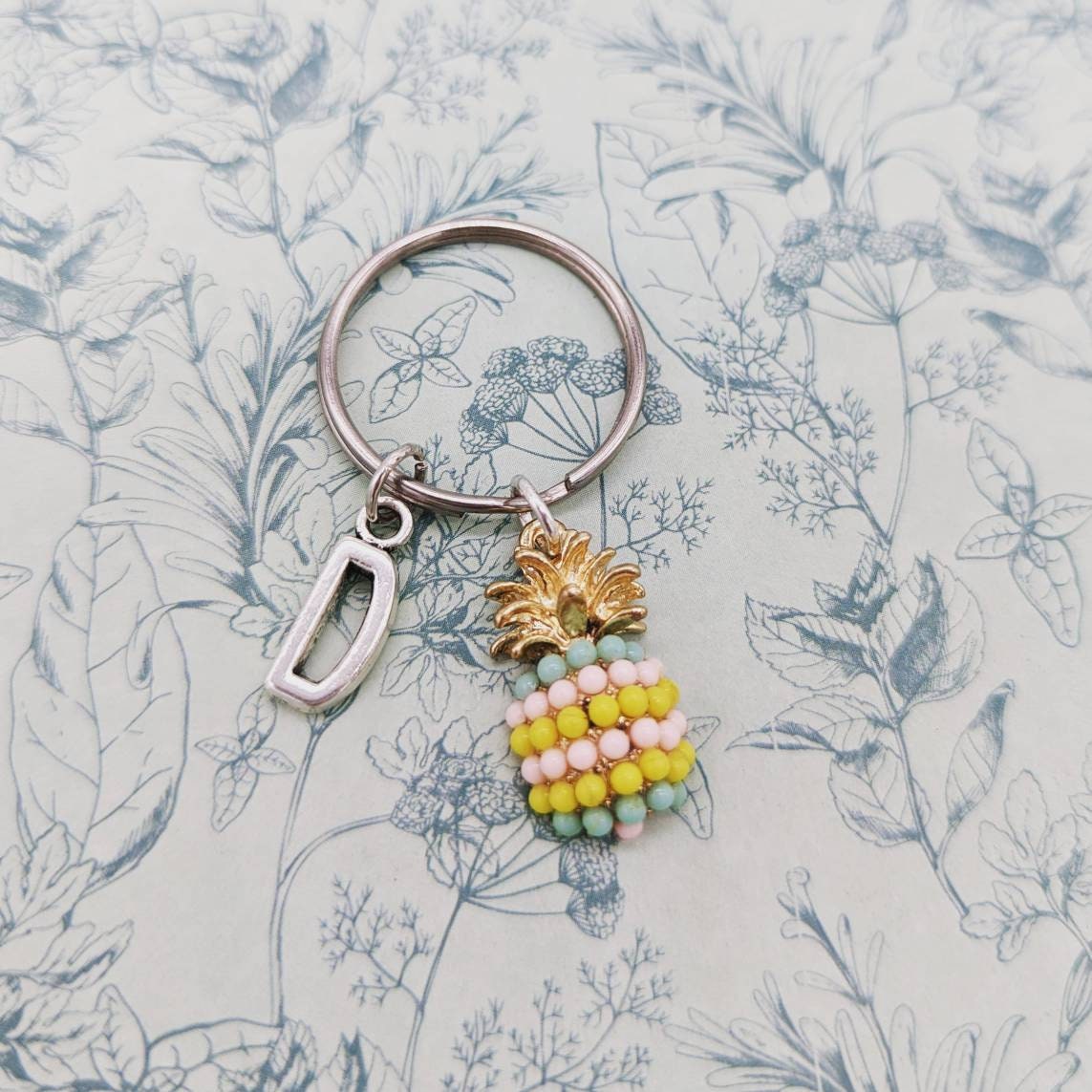 Ananas Schlüsselanhänger, Charm, Obst Hawaii Themen Geschenke, Taschenzubehör, Mädchen Inspirierte Fruchtig von Melspridejewellery