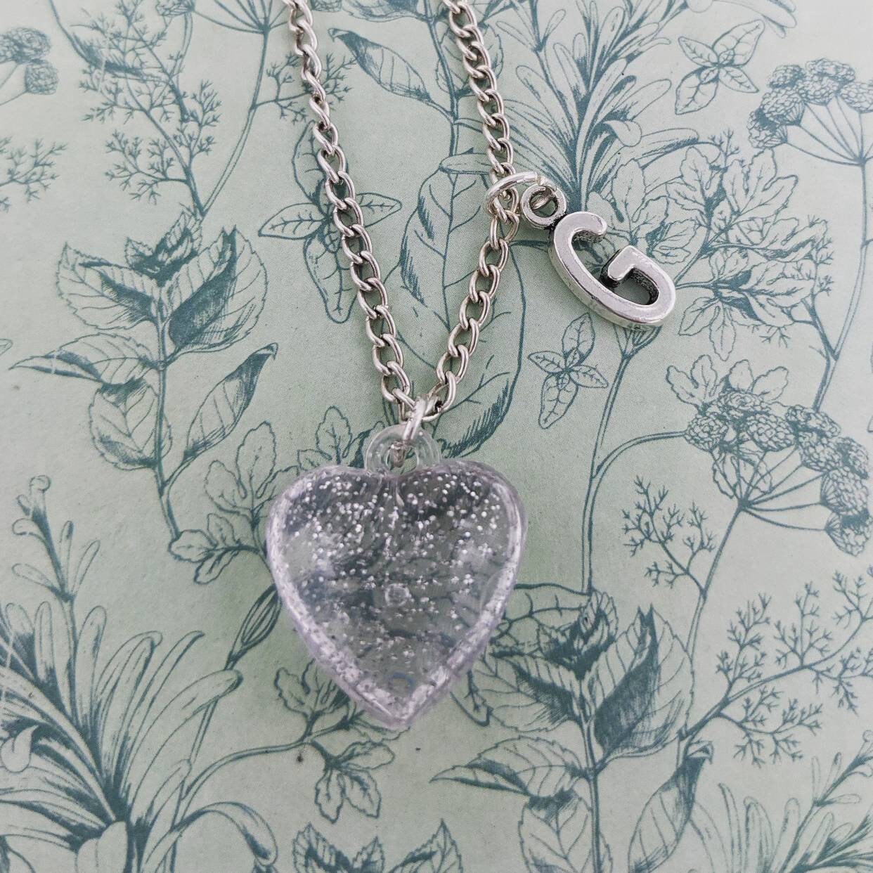 Glitzernde Herz Halskette, Schmuck, Personalisierte Freundin Geschenke, Kawaii Mädchen Geschenke von Melspridejewellery