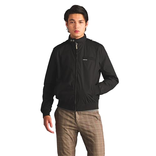 Members Only Herren Original Iconic Racer Jacket Leichte Baumwolljacke, schwarz, Medium Kurz Members Only Herren Original Iconic Racer Jacket Leichte Baumwolljacke, schwarz, Medium Kurz von Members Only