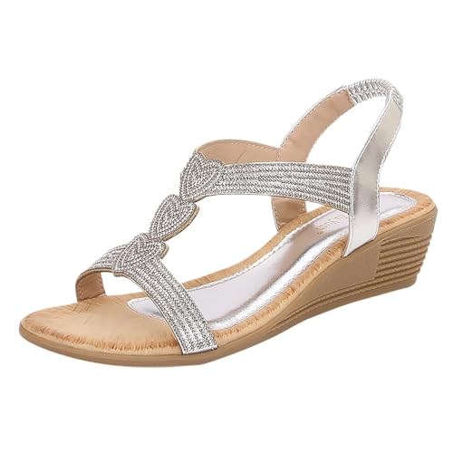 Memmyly Badesandalen Damen Sandalen & Slides Für Damen Sommerschuhe Damen Elegant Casual Damensandalen Sommerschuhe Bequem Römer Damenschuhe Damen Sandalen Elegant von Memmyly