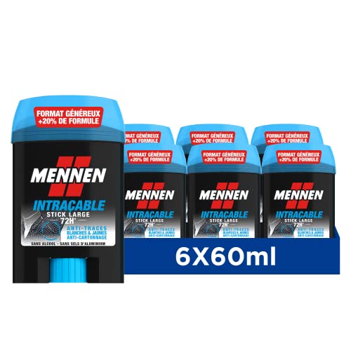 Unauffälliges Deodorant für Herren, 72 Stunden, breiter Stick, ohne Alkohol, 6er Pack Unauffälliges Deodorant für Herren, 72 Stunden, breiter Stick, ohne Alkohol, 6er Pack von Mennen
