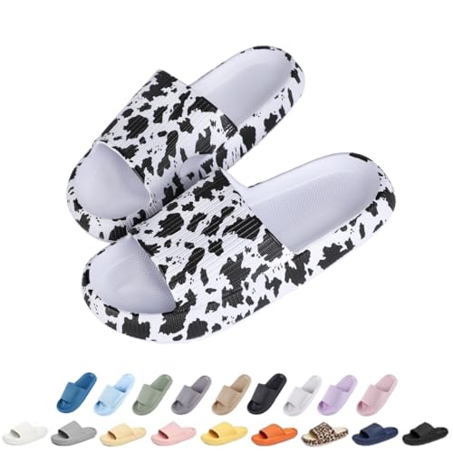 Menore Badelatschen Damen Herren, Badeschlappen Slippers Sommer Cloudyzz Schlappen Hausschuhe Home Slippers rutschfeste Pantoletten Badelatschen Strand Sandale Indoor & Outdoor von Menore