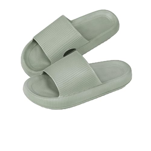 Menore Badelatschen für Damen Herren Badeschlappen Hausschuhe Schnell trocknende Rutschfeste Pantoffeln Wolkenschuhe Sommer Cozy Slippers Dusche Strand Pool von Menore