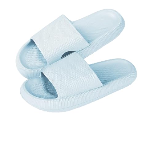 Menore Badelatschen für Damen Herren Badeschlappen Hausschuhe Schnell trocknende Rutschfeste Pantoffeln Wolkenschuhe Sommer Cozy Slippers Dusche Strand Pool von Menore