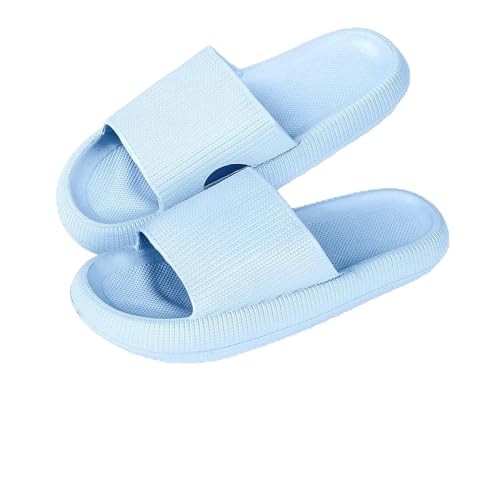 Menore Badelatschen für Damen Herren Badeschlappen Hausschuhe Schnell trocknende Rutschfeste Pantoffeln Wolkenschuhe Sommer Cozy Slippers Dusche Strand Pool von Menore