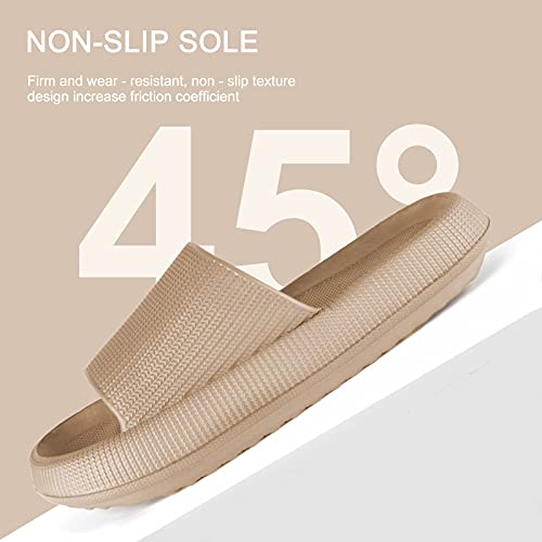 Menore Badelatschen für Damen Herren Badeschlappen Hausschuhe Schnell trocknende Rutschfeste Pantoffeln Wolkenschuhe Sommer Cozy Slippers Dusche Strand Pool von Menore